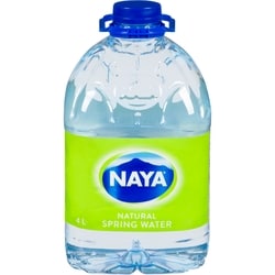 Naya Natural Spring Water 4 l, $0.06/100ml