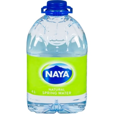 Naya Natural Spring Water 4 l, $0.06/100ml