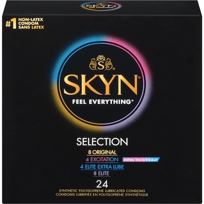 Skyn Synthetic Polyisoprene Lubricated Condoms Selection 24 ea, $0.81/1ea