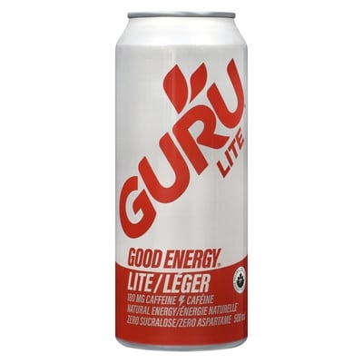 Guru Lite Low Carbs Organic Energy Drink 500 ml, $1.10/100ml