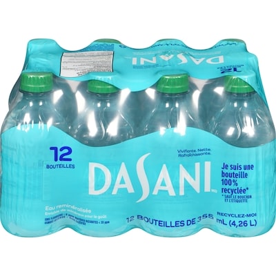Dasani Eau Bouteilles 12x355.0 ml, 0,19 $/100ml