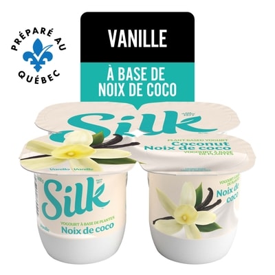 Silk Yogourt végétal à base de noix de coco, vanille, sans produits laitiers 100 g, 4,99 $/100g