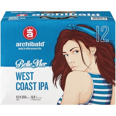 Archibald Belle Mer Strong Beer West Coast Ipa (ID required at pick-up) 12x355.0 ml, $0.60/100ml