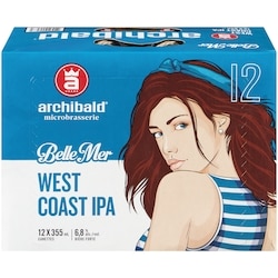 Archibald Belle mer bière forte west coast ipa (Pièce d’identité requise au moment du ramassage) 12x355.0 ml, 0,54 $/100ml