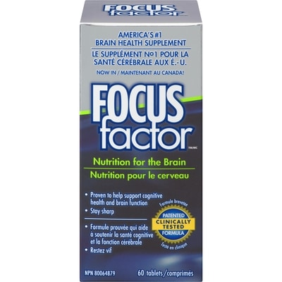 Focus Factor Nutrition For The Brain Tablets 60 ea, $0.57/1ea