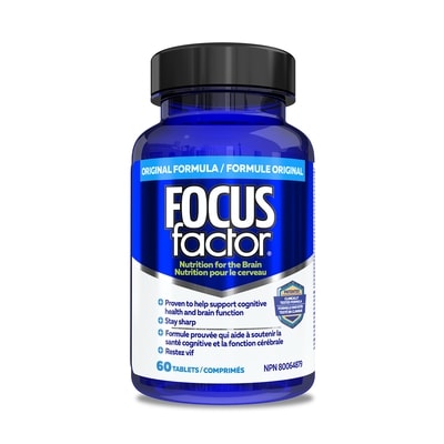 Focus Factor Nutrition pour le cerveau comprimés 60 ea, 0,53 $/1ch