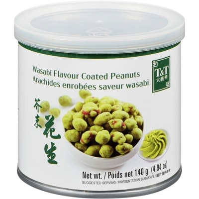 T&T Arachides Wasabi 140 g, 1,28 $/100g