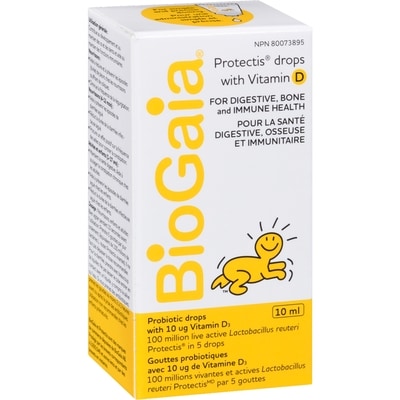 Protectis gouttes probiotiques avec 10 µg de vitamine d₃
