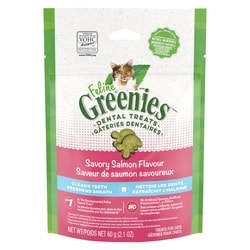 Greenies Feline gâteries pour chats gâteries dentaires saveur de saumon savoureux 60 g, 8,32 $/100g