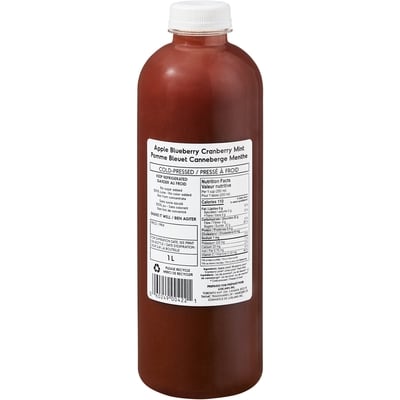 null Fresh Apple, Blueberry, Cranberry, Mint Juice 1 l, $1.20/100ml