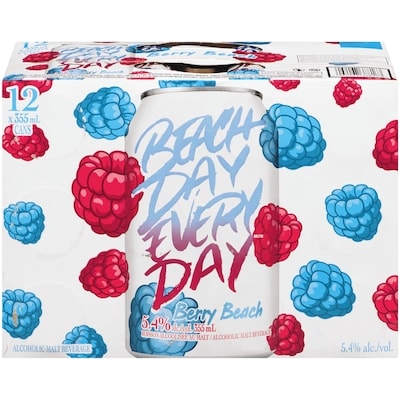 Beach Day Every Day Alcoholic Malt Beverage Berry Beach (ID required at pick-up) 12x355.0 ml, $0.52/100ml
