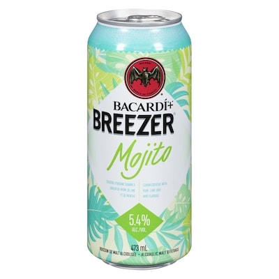 Bacardi Boisson de malt alcoolisée mojito (Pièce d’identité requise au moment du ramassage) 473 ml, 0,84 $/100ml