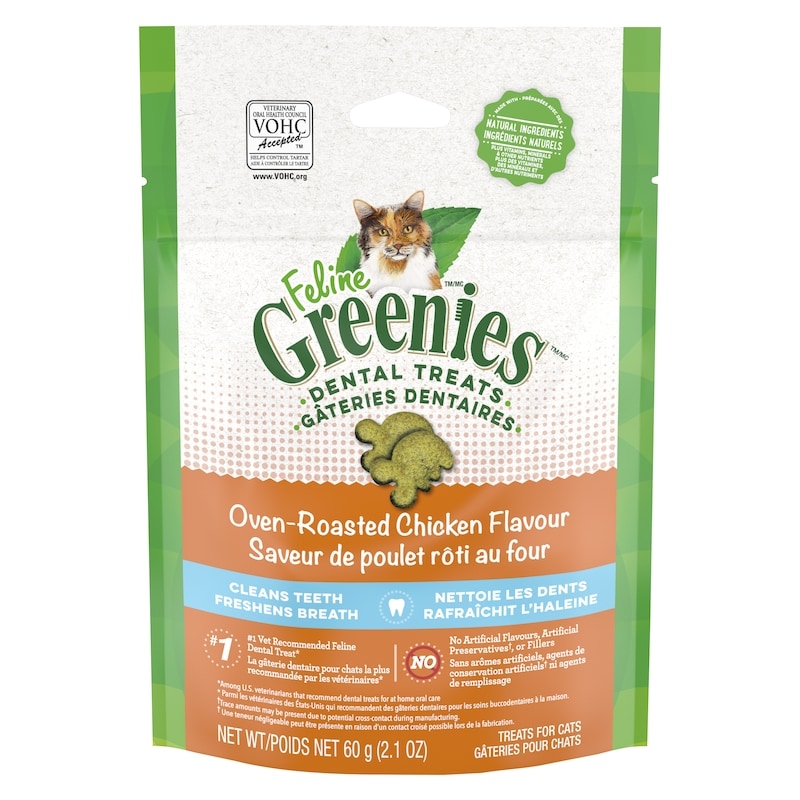 Feline Treats For Cats Dental Treats Oven-Roasted Chicken Flavour