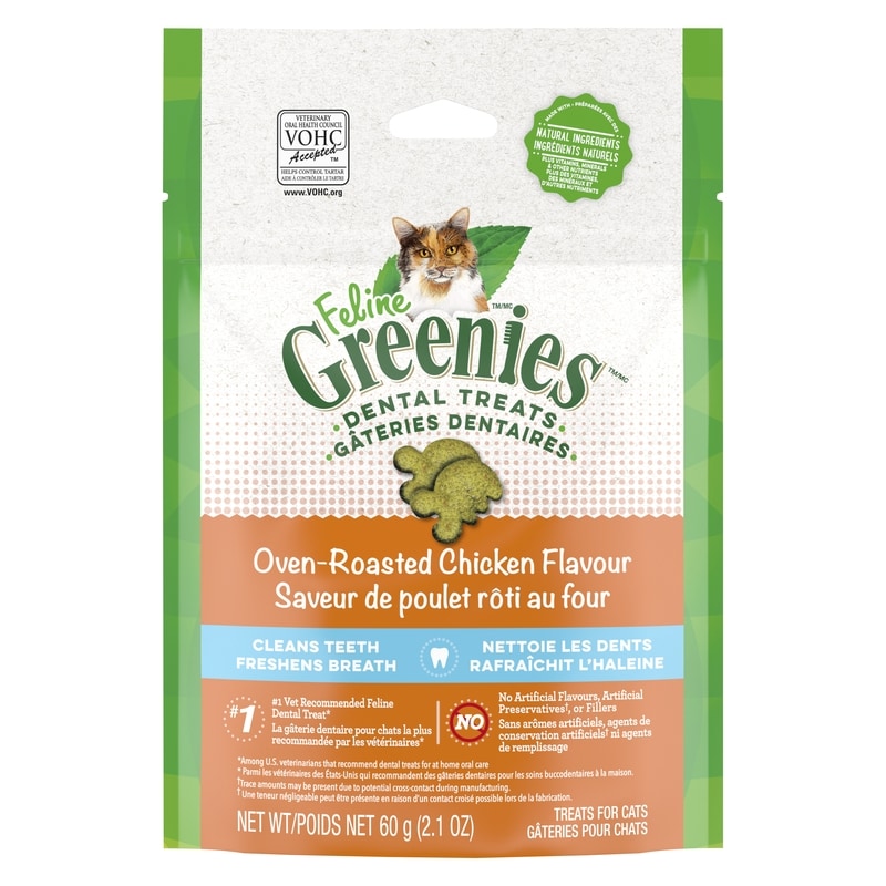 Feline Treats For Cats Dental Treats Oven-Roasted Chicken Flavour