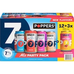 Poppers Mix Pack (ID required at pick-up) 15x355.0 ml, $0.49/100ml
