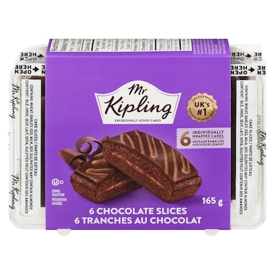 Mr. Kipling Sponge Cake Slices Chocolate 165 g, $2.12/100g