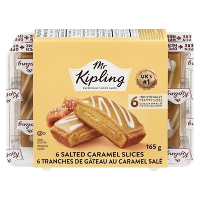 Mr. Kipling Sponge Cake Slices Salted Caramel 165 g, $2.12/100g