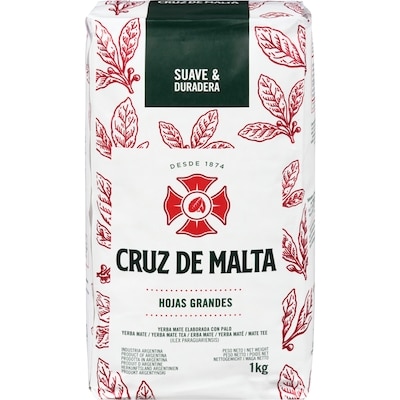 Cruz de Malta Yerba Mate Tea 1 kg, $1.40/100g