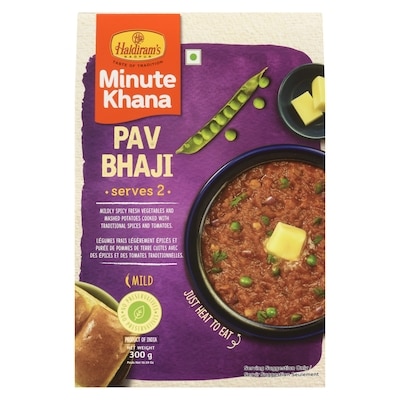 Haldiram Minute Khana Pav Bhaji Mild 300 g, $1.00/100g