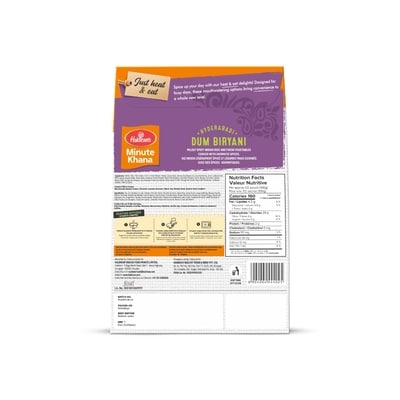 Dum Biryani prêt à manger