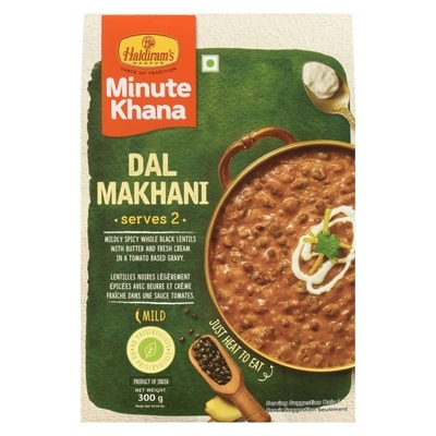Haldiram Minute Khana Dal Makhani Mild 300 g, $1.00/100g