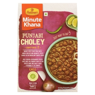 Haldiram Minute Khana Punjabi Choley Mild 300 g, $1.00/100g