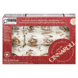 Baker Boys Gourmet Cinnamon Rolls With Cream Cheese Frosting 840 g, $1.19/100g