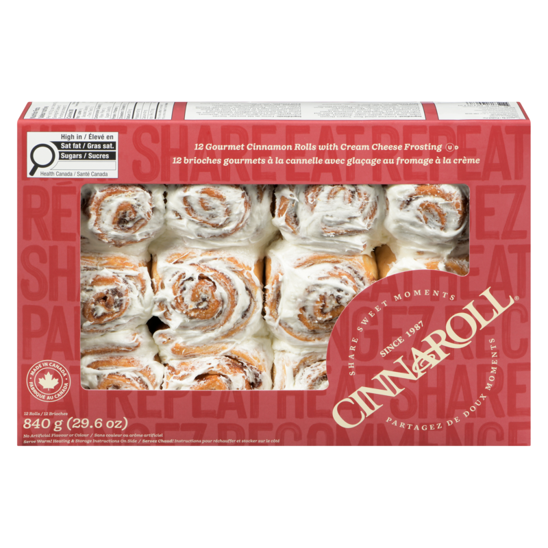 Baker Boys Gourmet Cinnamon Rolls With Cream Cheese Frosting - 840