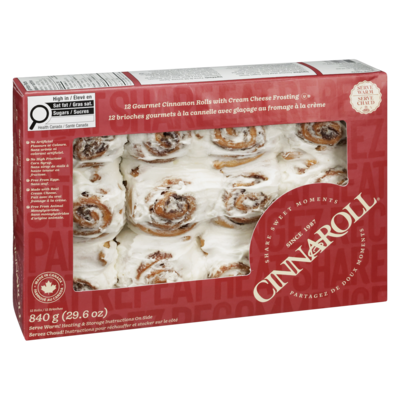 Brioches Gourmets À La Cannelle Avec Glaçage Au Fromage À La Crème