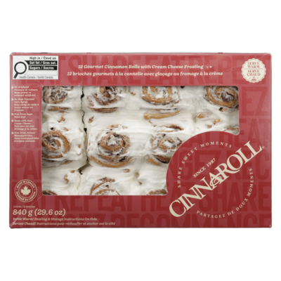 Brioches Gourmets À La Cannelle Avec Glaçage Au Fromage À La Crème