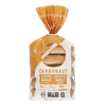 Carbonaut Bagels Plain 335 g, $2.39/100g