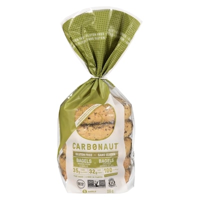 Carbonaut Sans gluten bagels graines herbes et ail 335 g, 3,58 $/100g
