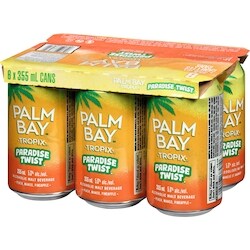 Tropical  英語版 PALM BAY Tropix Paradise Twist Alcoholic Malt Beverage (ID