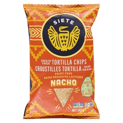 Siete Croustilles Tortilla Sans Grains - Nacho 142 g, 4,57 $/100g