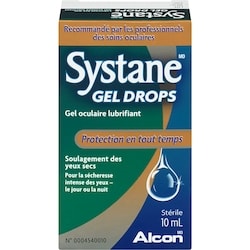 Systane Gel drops gel oculaire lubrifiant protection en tout temps stérile 10 ml, 144,90 $/100ml