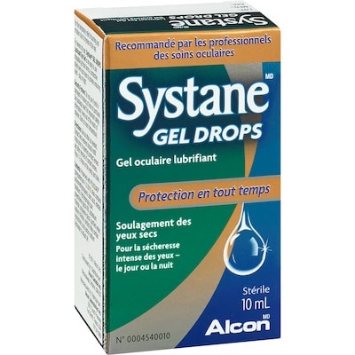 Gel drops gel oculaire lubrifiant protection en tout temps stérile