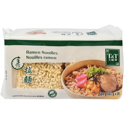 T&T 3-Minute Ramen Noodles 504 g, $1.19/100g