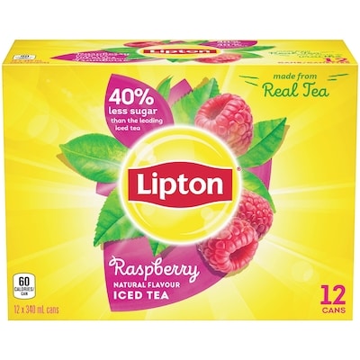 Lipton Iced Tea Raspberry, 12 cans 12x340.0 ml, $0.17/100ml