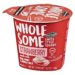 Norman Wholesome Swiss Style Yogurt Strawberry - 150 g | Loblaws