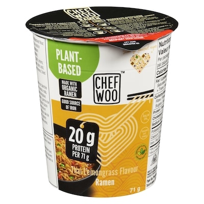 Chef Woo Thai Lemongrass Ramen Cups 71 g, $3.51/100g