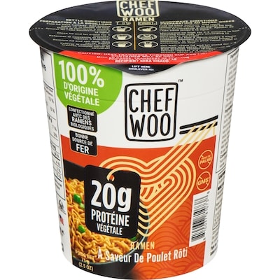 Chef Woo Bols au poulet rôti ramens 71 g, 3,51 $/100g