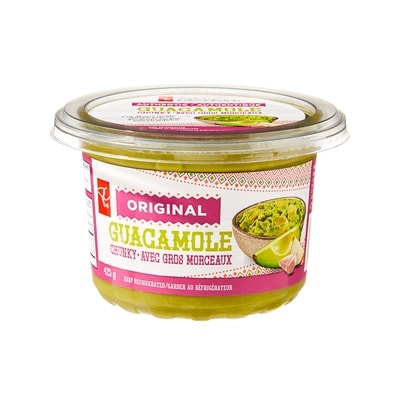 President's Choice Original Chunky Guacamole 425 g, $1.88/100g