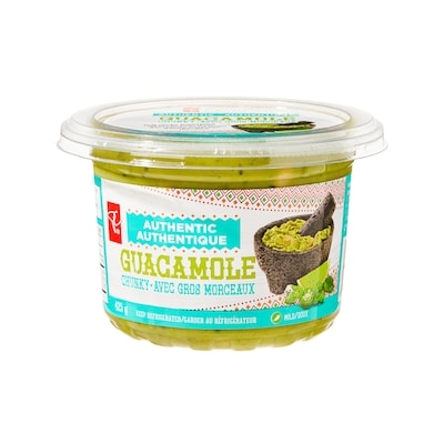 President's Choice Authentic Chunky Guacamole 425 g, $1.67/100g