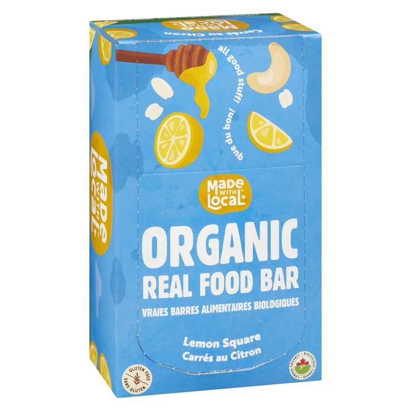 Real Food Bar Lemon Square (Case)