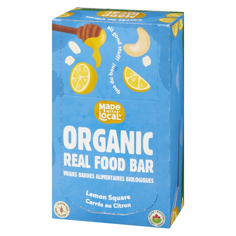 Real Food Bar Lemon Square (Case)