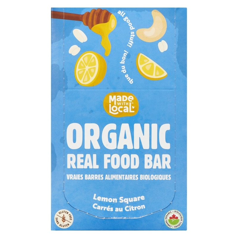 Real Food Bar Lemon Square (Case)