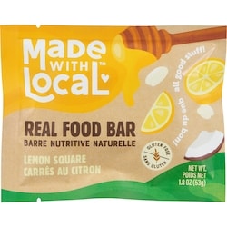 Made with Local Barre nutritive naturelle carrés au citron 53 g, 6,60 $/100g