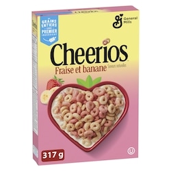 General Mills Cheerios à la Fraise et à la Banane, Céréales à Base de Grains Entiers 317 g, 0,95 $/100g