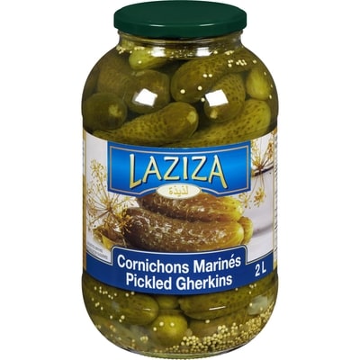 Laziza Pickled Gherkins 2 kg, $0.32/100g
