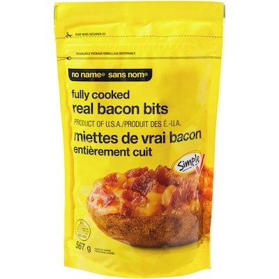 Sans Nom Miettes de vrai bacon entièrement cuit 567 g, 3,53 $/100g